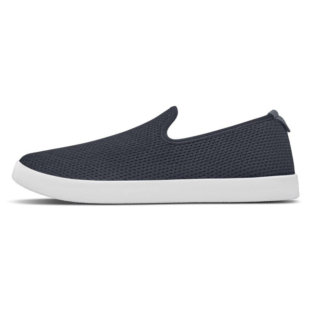 Allbirds Men\'s Slip-Ons Navy - Tree Loungers - 41683MLQF